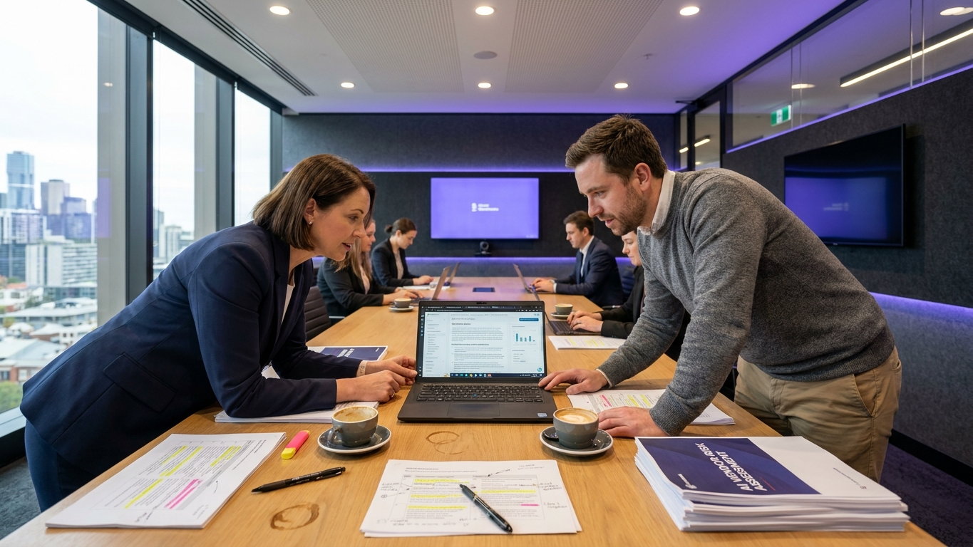 Corporate counsel evaluating security and data compliance criteria on a legal technology platform