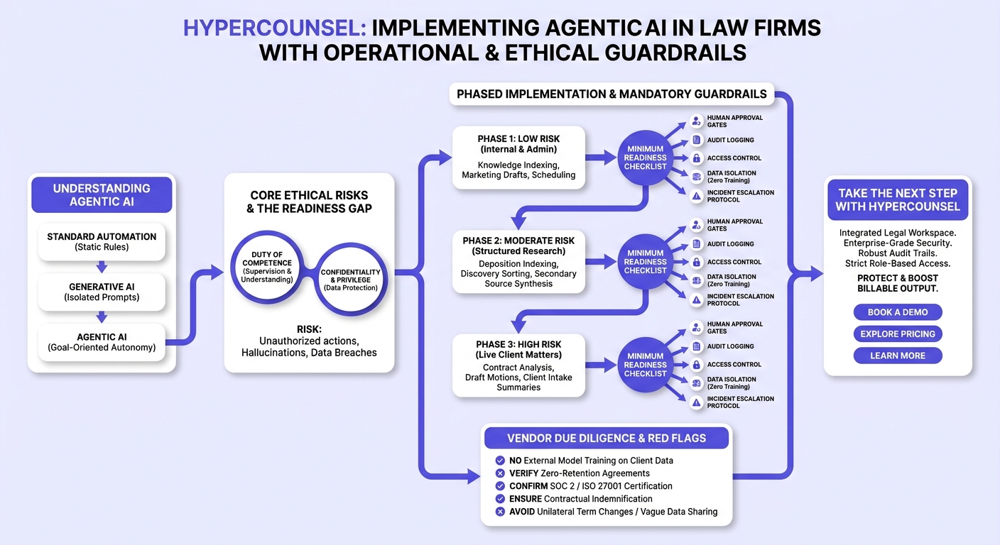 Infographic: Operational and Ethical Guardrails for Agentic AI in Law Firms