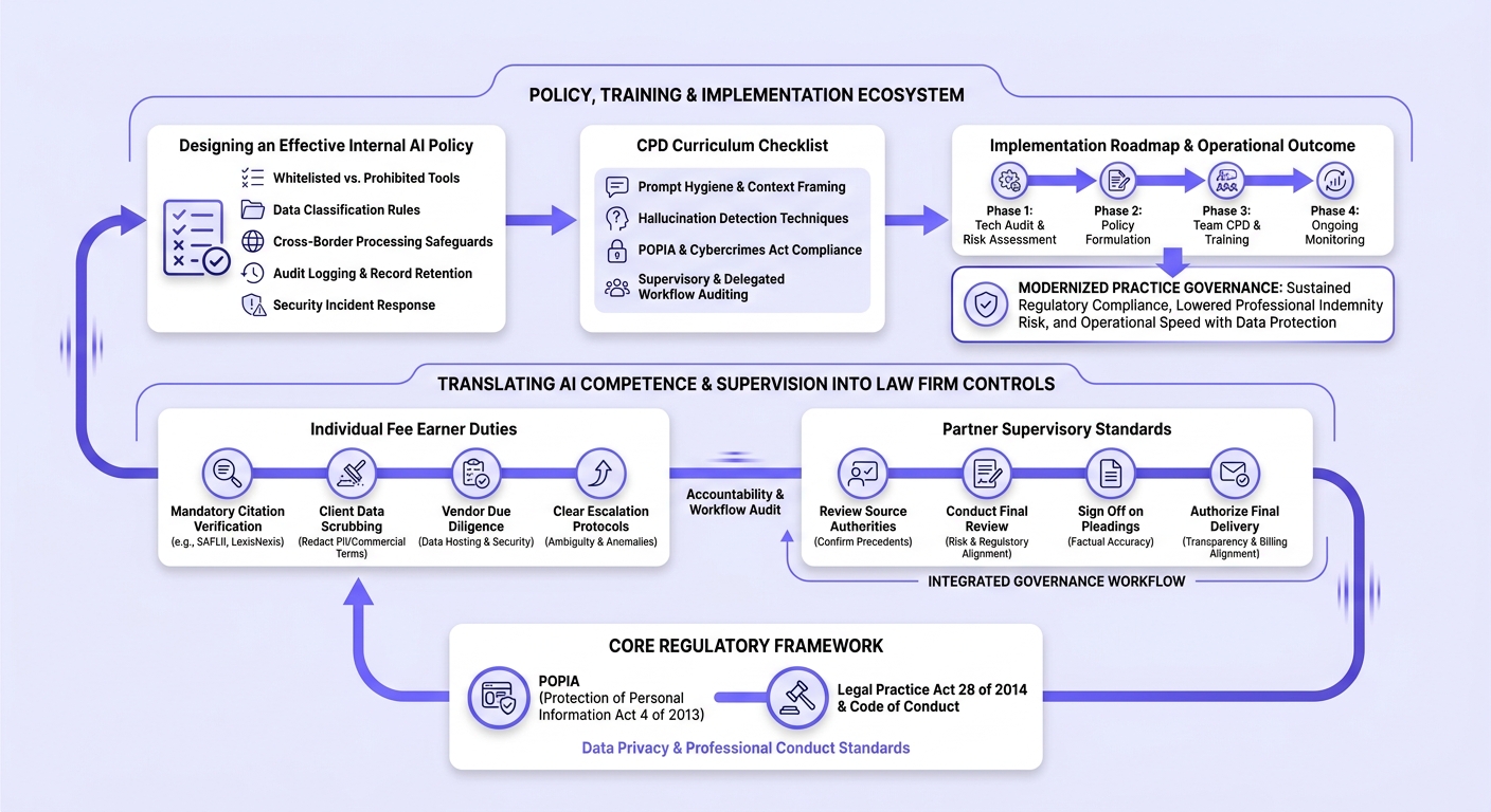 Infographic: Legal Tech South Africa AI Competence, Supervision, and Risk Policy