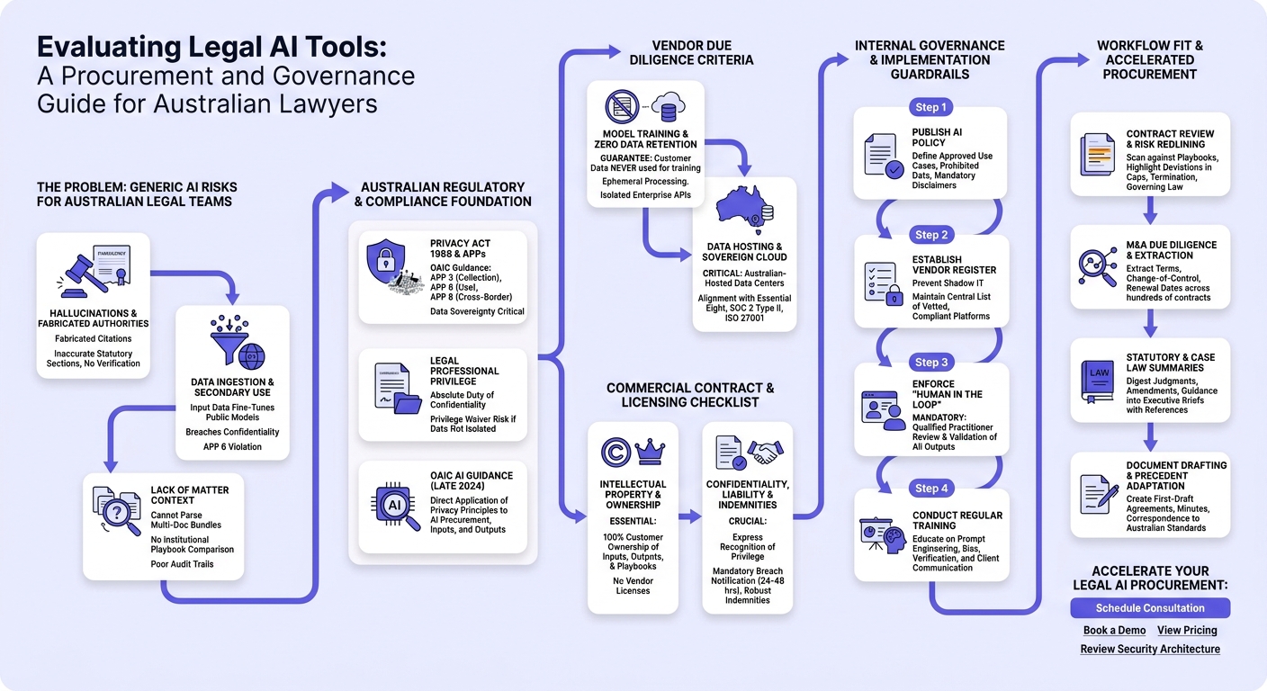 Infographic: Legal AI Procurement and Governance Framework for Australian Lawyers