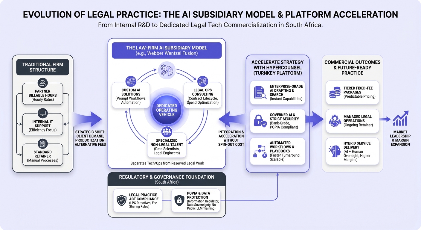 Infographic: Webber Wentzel Fusion and the Law-Firm AI Subsidiary Model in South Africa