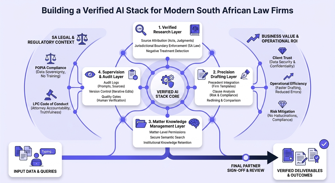 Infographic: Building a Verified AI Stack for Modern South African Law Firms